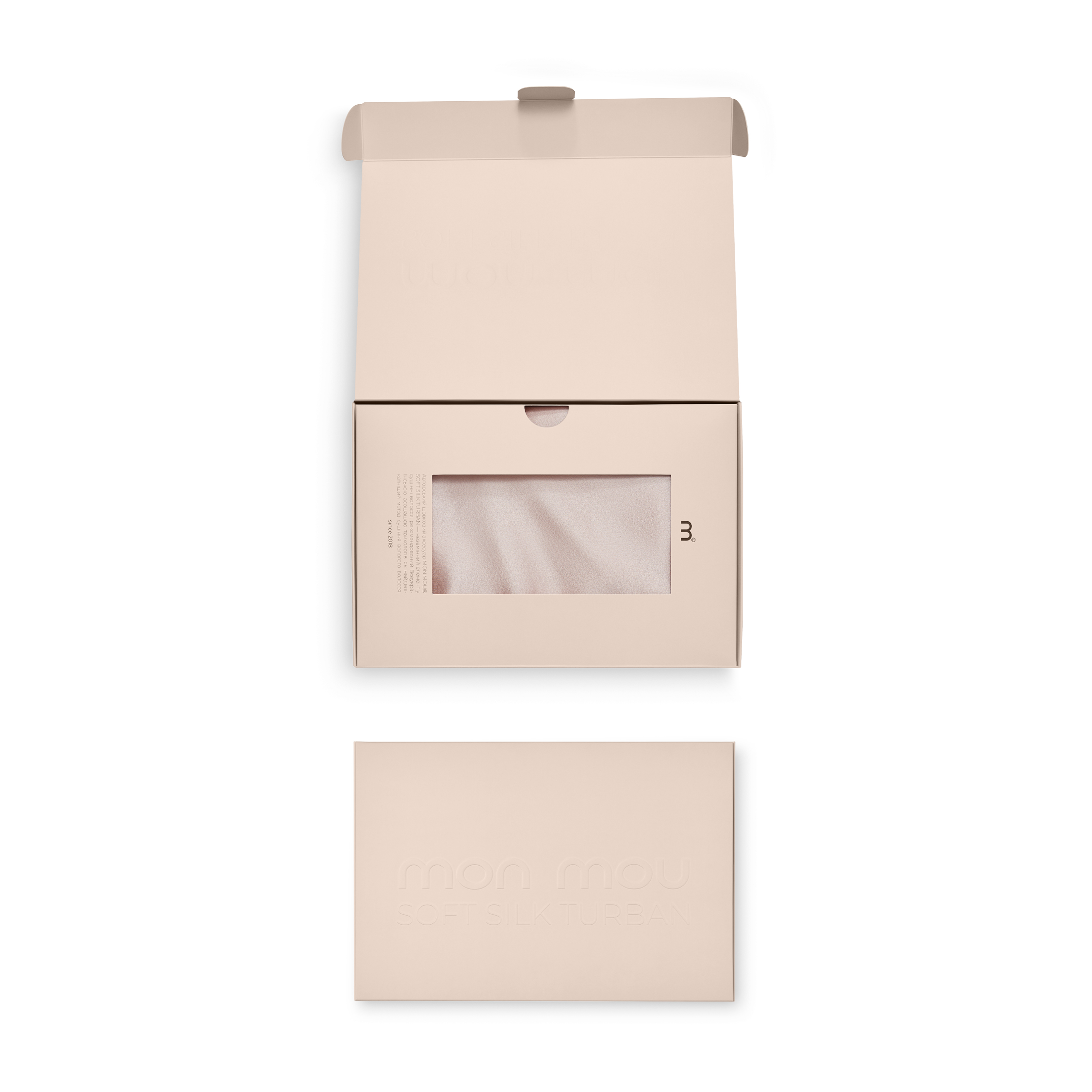 SOFT SILK TURBAN NUDE — λεπτομέρεια υφάσματος